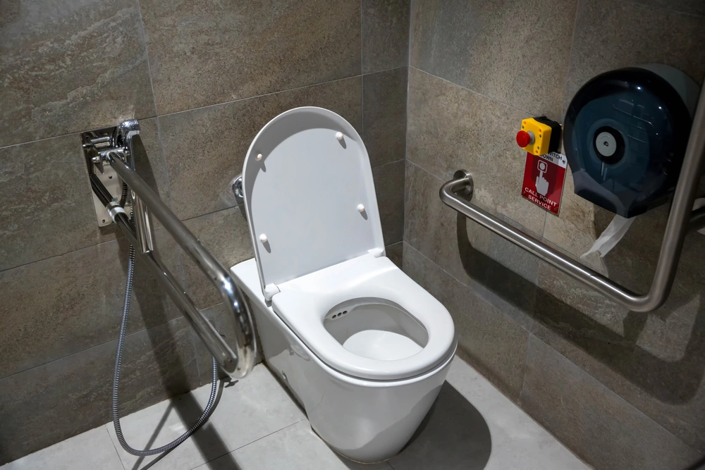 modified toilet seat for disabled individuals